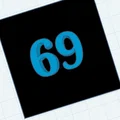 Mô hình số 69 in 3D trang trí để bàn thiết kế tối giản - Thumbnail 2