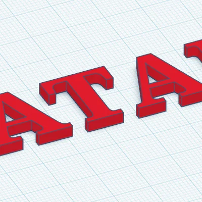 Bộ mô hình chữ 3D logo CATAN trang trí độc đáo