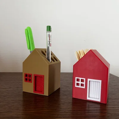 Tinny House - Ngôi nhà nhỏ đựng bút, tăm để bàn siêu dễ thương