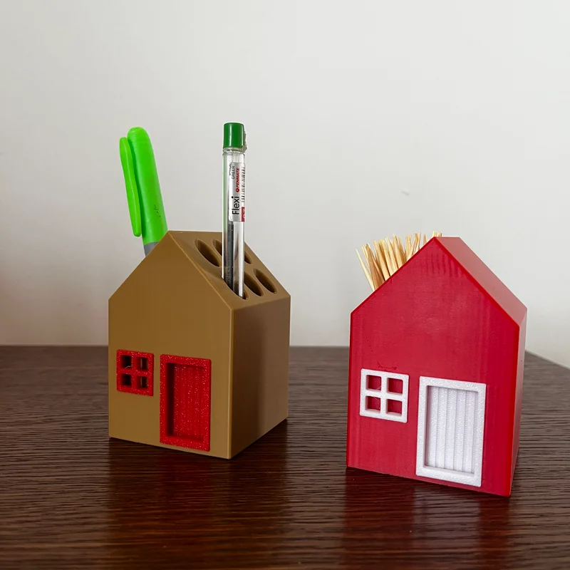 Tinny House - Ngôi nhà nhỏ đựng bút, tăm để bàn siêu dễ thương