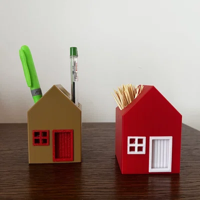 Tinny House - Ngôi nhà nhỏ đựng bút, tăm để bàn siêu dễ thương