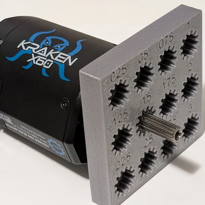 Mô hình kiểm tra dung sai SplineXS (WCP-1021) cho motor Kraken X60