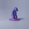 Mô hình tượng khỉ Gorilla (Chibi) đáng yêu dành cho in 3D - Thumbnail 2