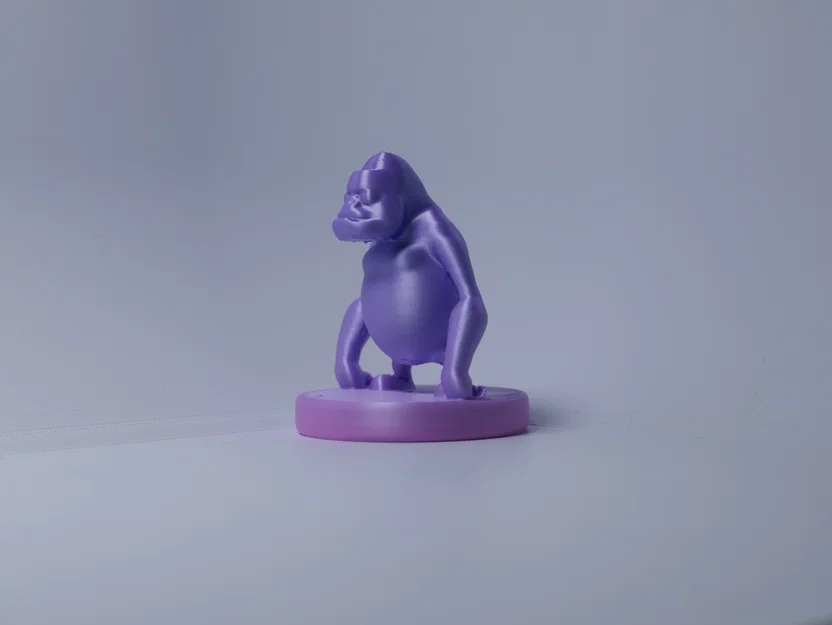 Mô hình tượng khỉ Gorilla (Chibi) đáng yêu dành cho in 3D - Image 3