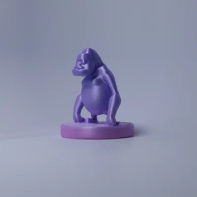 Mô hình tượng khỉ Gorilla (Chibi) đáng yêu dành cho in 3D