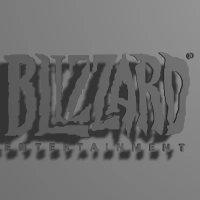 Mô hình logo Blizzard Entertainment in 3D cực chất cho game thủ