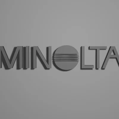 Mô hình logo Minolta 3D: Vật phẩm trang trí cho người đam mê máy ảnh