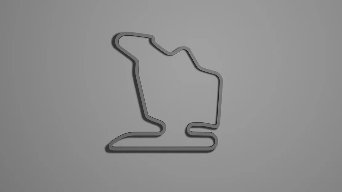 Mô hình 3D đường đua Hungaroring F1 trang trí bàn làm việc - Image 1