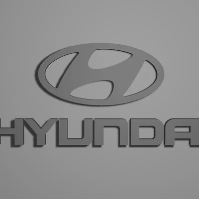 Mô hình logo Hyundai 3D - Tệp in STL chất lượng cao cho fan xe hơi