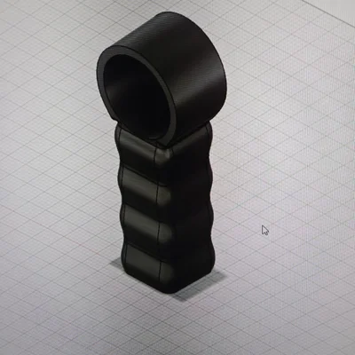 Tay cầm công thái học cho súng hơi ống PVC 1.5 inch (Air Cannon Handle)