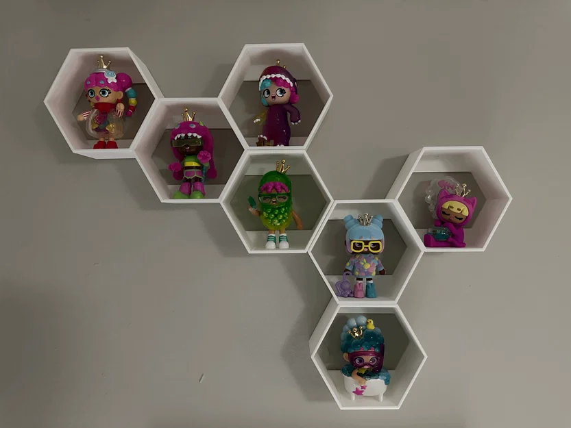 Kệ lục giác Hex Shelf in 3D treo tường trưng bày mô hình cực chất - Image 1
