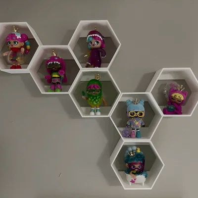 Kệ lục giác Hex Shelf in 3D treo tường trưng bày mô hình cực chất