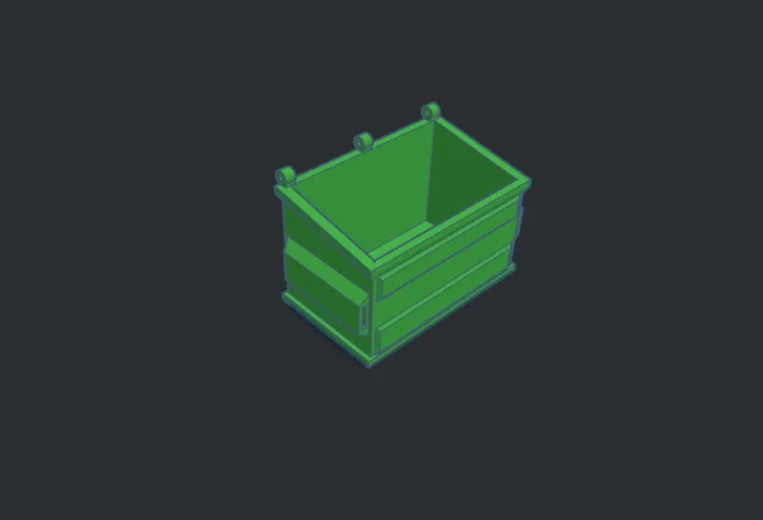 Mô hình thùng đựng băng game Nintendo Cartridge Dumpster 3D - Image 1
