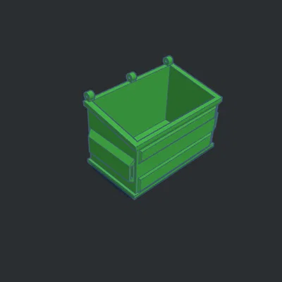 Mô hình thùng đựng băng game Nintendo Cartridge Dumpster 3D