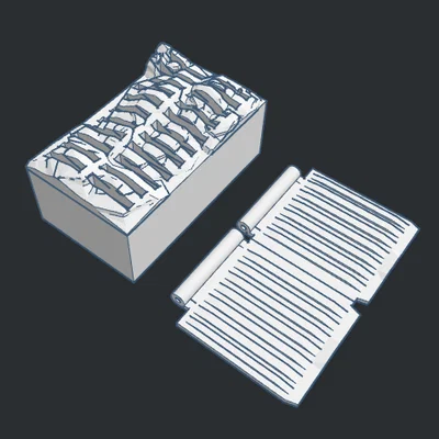 Mô hình thùng đựng băng game Nintendo Cartridge Dumpster 3D