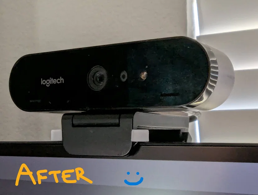 Miếng đệm chân đế cho Logitech Brio Webcam giúp chống che màn hình - Image 1