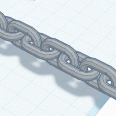 Mẫu dây xích (Chain) in 3D linh hoạt, in liền khối