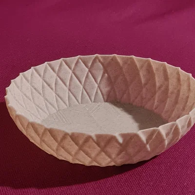 Khay đựng đa năng họa tiết hình thoi in 3D (Vase mode)