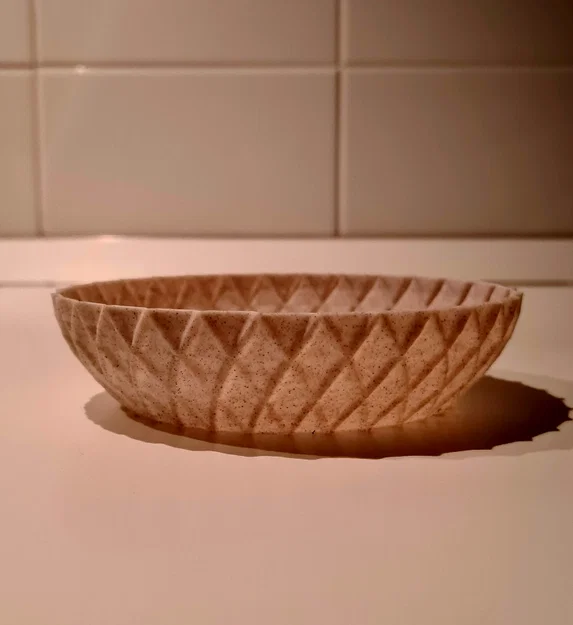 Khay đựng đa năng họa tiết hình thoi in 3D (Vase mode) - Image 2