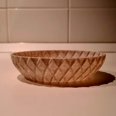 Khay đựng đa năng họa tiết hình thoi in 3D (Vase mode)