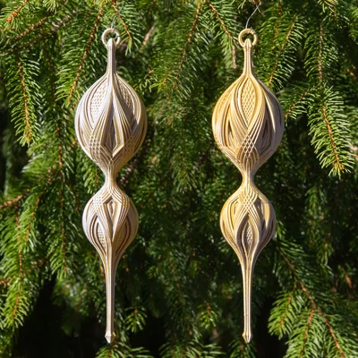 Swoop 14 Christmas Finial 2024 – Ornament Giáng Sinh họa tiết hình học