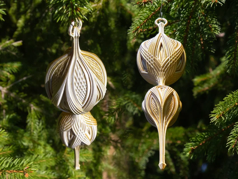 Swoop 14 Christmas Finial 2024 – Ornament Giáng Sinh họa tiết hình học - Image 2