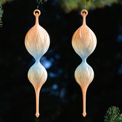 Swoop 14 Christmas Finial 2024 – Ornament Giáng Sinh họa tiết hình học