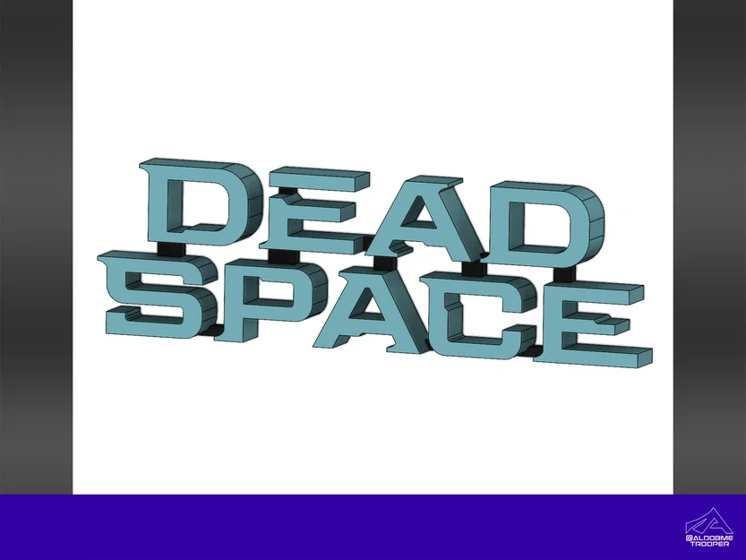 Mô hình logo 3D Dead Space trang trí góc làm việc cực chất - Image 1