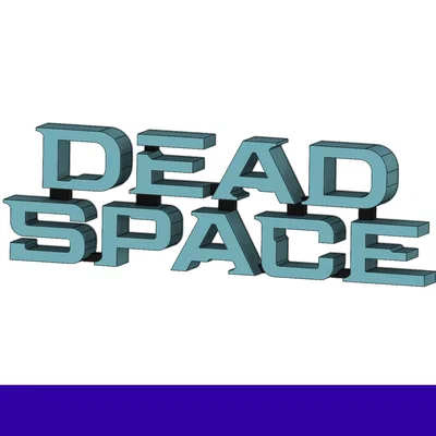 Mô hình logo 3D Dead Space trang trí góc làm việc cực chất