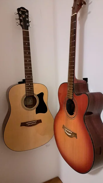 Giá treo đàn guitar tối giản gắn tường 3D - Image 1