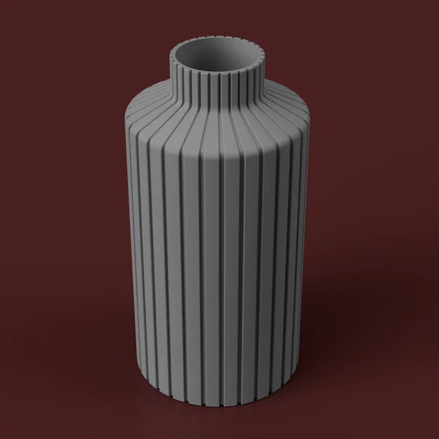 Bình hoa Stria Vase V1 thiết kế hình học in 3D hiện đại - Image 1