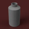 Bình hoa Stria Vase V1 thiết kế hình học in 3D hiện đại - Thumbnail 1