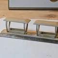 Bến xe buýt đôi H0 scale có mái, trụ đỡ và băng ghế - Thumbnail 2