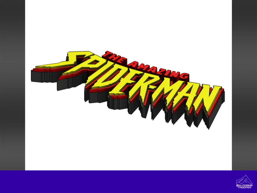 Mô hình logo 3D The Amazing Spider-Man cực đẹp cho fan Marvel - Image 1