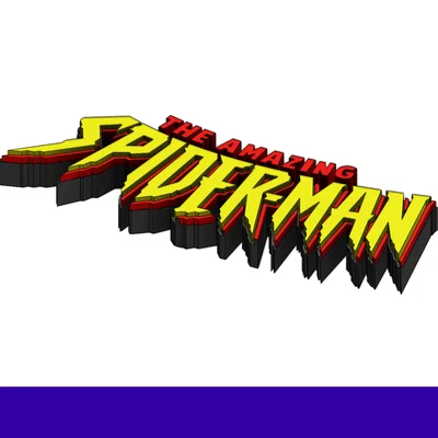 Mô hình logo 3D The Amazing Spider-Man cực đẹp cho fan Marvel