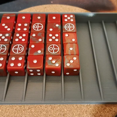 Khay Đựng Xúc Xắc 10 Hàng Cho Warhammer 40k (Dice Tray 3D)