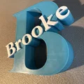 Mô hình chữ B trang trí cá nhân hóa tên Brooke in 3D - Thumbnail 4