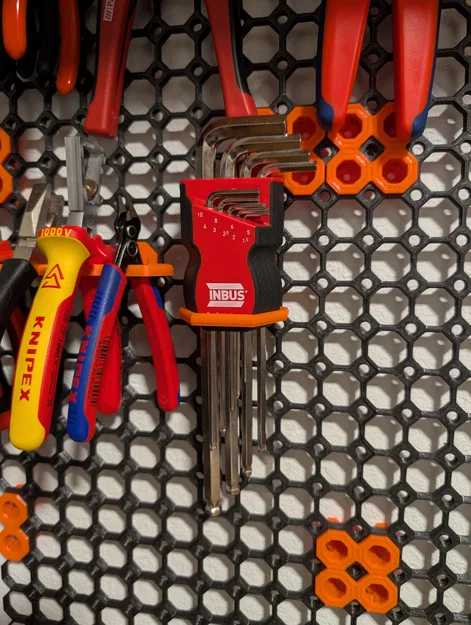 Giá treo bộ lục giác INBUS 70167 trên hệ thống Multiboard - Image 1