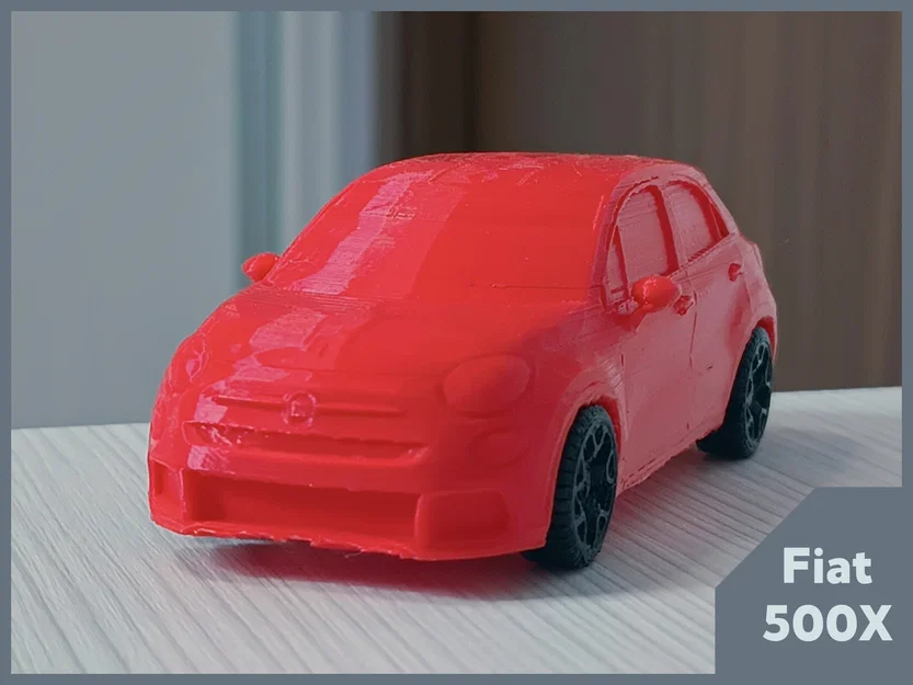 Mô hình xe Fiat 500X in 3D sắc nét - File thiết kế trang trí đẹp - Image 1