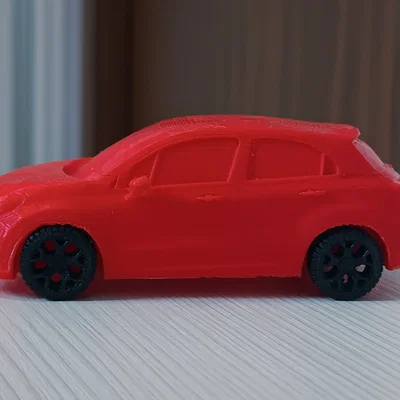 Mô hình xe Fiat 500X in 3D sắc nét - File thiết kế trang trí đẹp