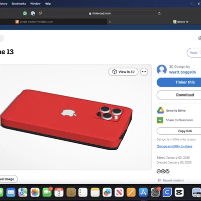 Mô hình iPhone 13 Pro 3D đơn giản - File in 3D chất lượng cao