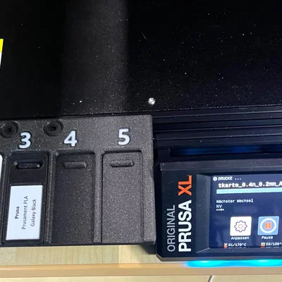 Thẻ mẫu filament và giá đỡ cho Prusa XL