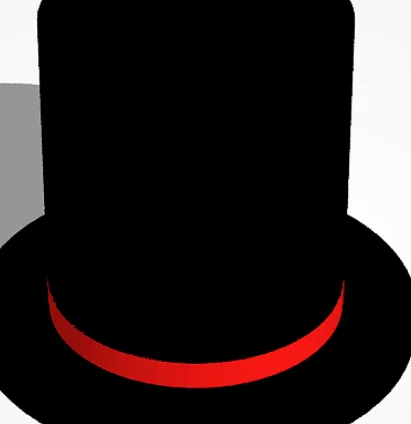 Mô hình 3D chiếc mũ phớt tí hon (Tiny Top Hat) trang trí độc đáo - Image 1