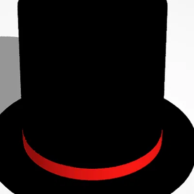 Mô hình 3D chiếc mũ phớt tí hon (Tiny Top Hat) trang trí độc đáo