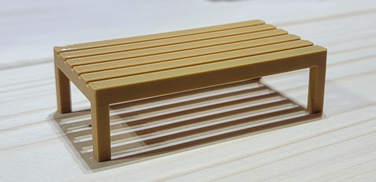 Mẫu bàn cà phê 3D nhỏ xinh trang trí cho nhà búp bê - Image 1