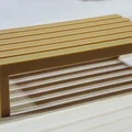 Mẫu bàn cà phê 3D nhỏ xinh trang trí cho nhà búp bê - Thumbnail 1