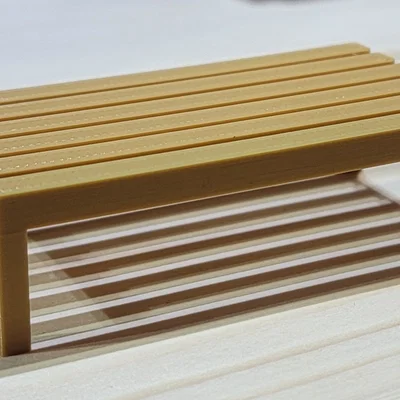 Mẫu bàn cà phê 3D nhỏ xinh trang trí cho nhà búp bê