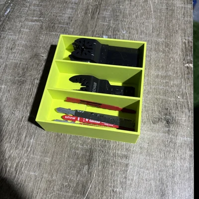 Khay 3 ngăn đựng lưỡi cắt máy đa năng (Multi-Tool Blade Holder)