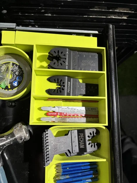 Khay 3 ngăn đựng lưỡi cắt máy đa năng (Multi-Tool Blade Holder) - Image 2