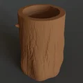 Chân nến hình khúc cây (Tree Trunk candle holder) - Thumbnail 2